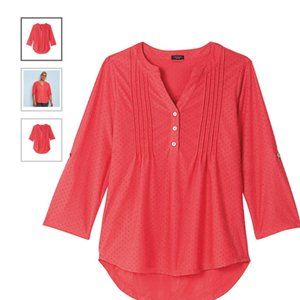 Swiss Dot Top with Pintucks